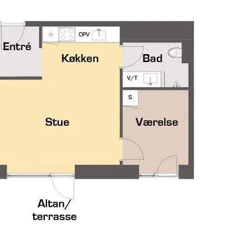 Cool 1-Bed W. Private Terrace Apartment Odense Exterior photo